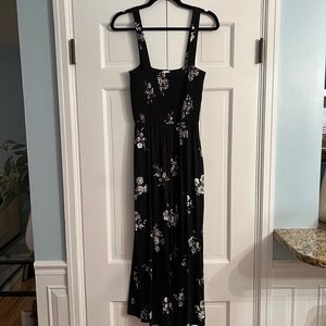 By Together Shoulder Strap Smocked Detail Jumpsuit Women’s M